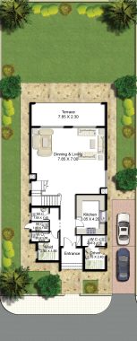 Seprate Villa 2 Floors Front-plan1