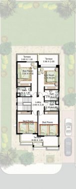 Seprate Villa 2 Floors Front-plan2